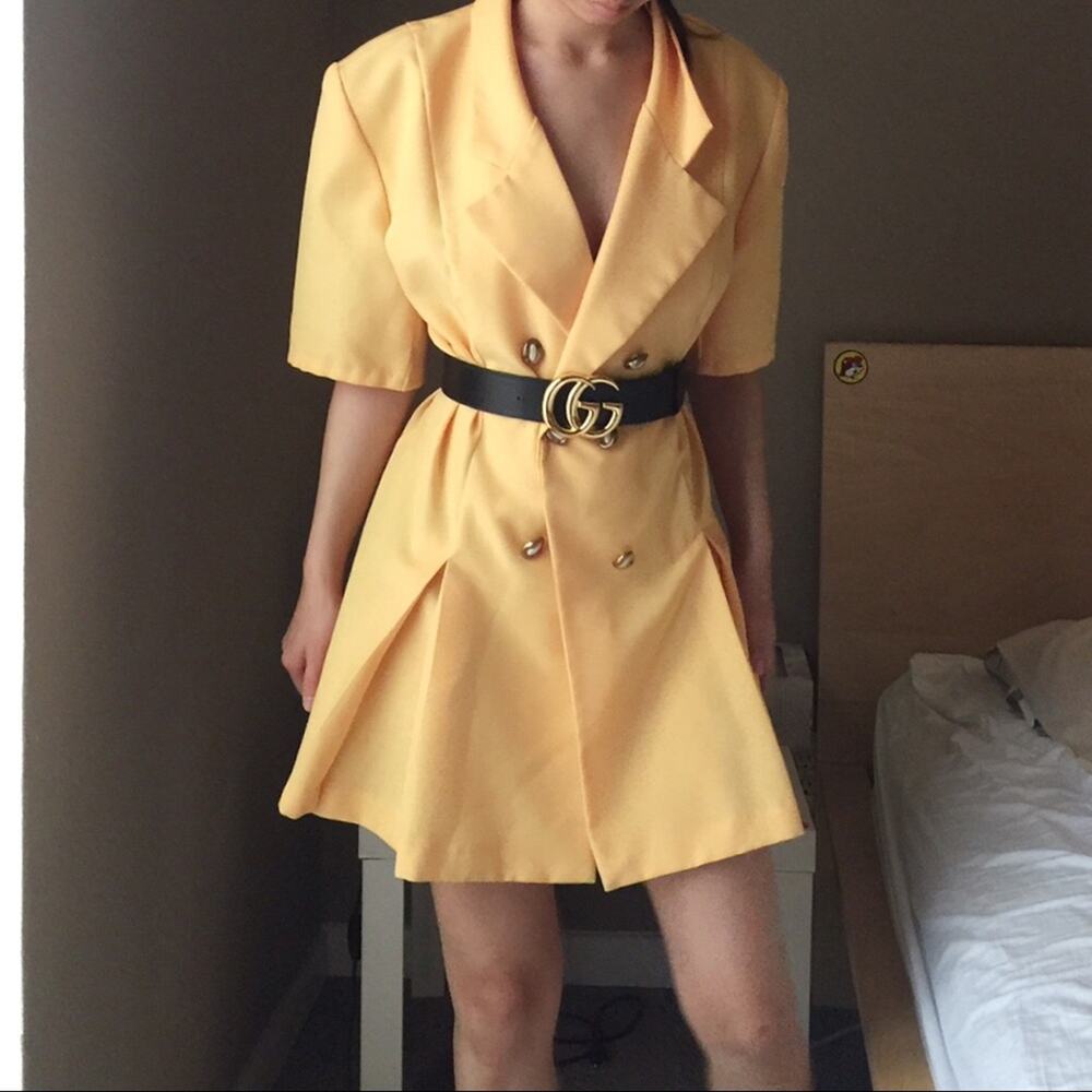 Vintage 80s Chad’s Row Yellow Jacket Blazer. -CA7